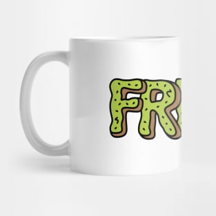 Fresh Kiwi | Cute Fruit Alphabet Typography Mug